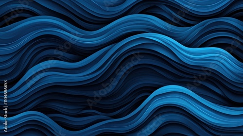 Intricate Blue Water Ripples and Patterns Design