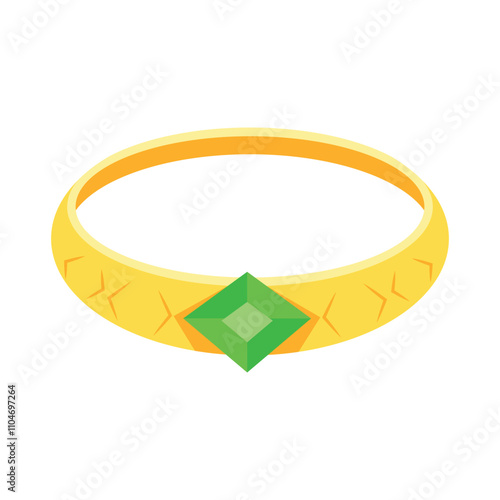 Green Ring Vector Illustration