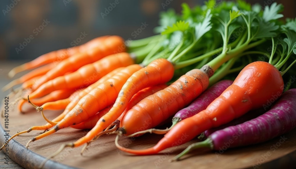 Vibrant root vegetables fresh and ready for culinary adventures Vibrant root vegetables fresh and ready for culinary adventures