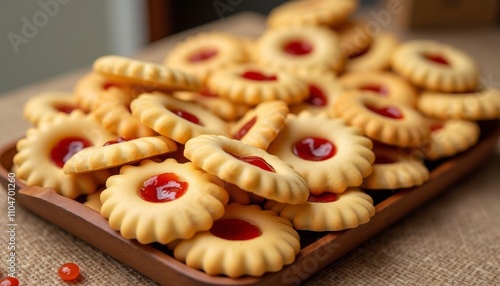  Deliciously tempting raspberryfilled cookies photo