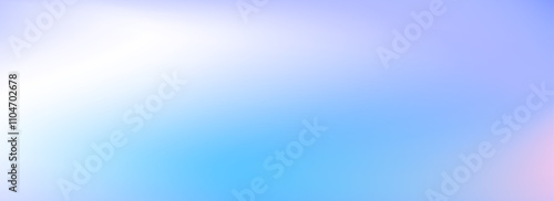 Light blue gradient background. Soft pastel winter wave wallpaper. Smooth blurry cold color backdrop for poster, brochure, leaflet, banner, booklet, flyer. Calm icy water surface texture. Vector