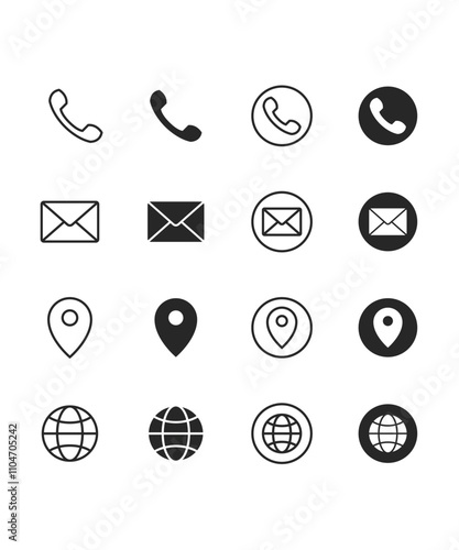 Web Business icon symbol vector stock illustration