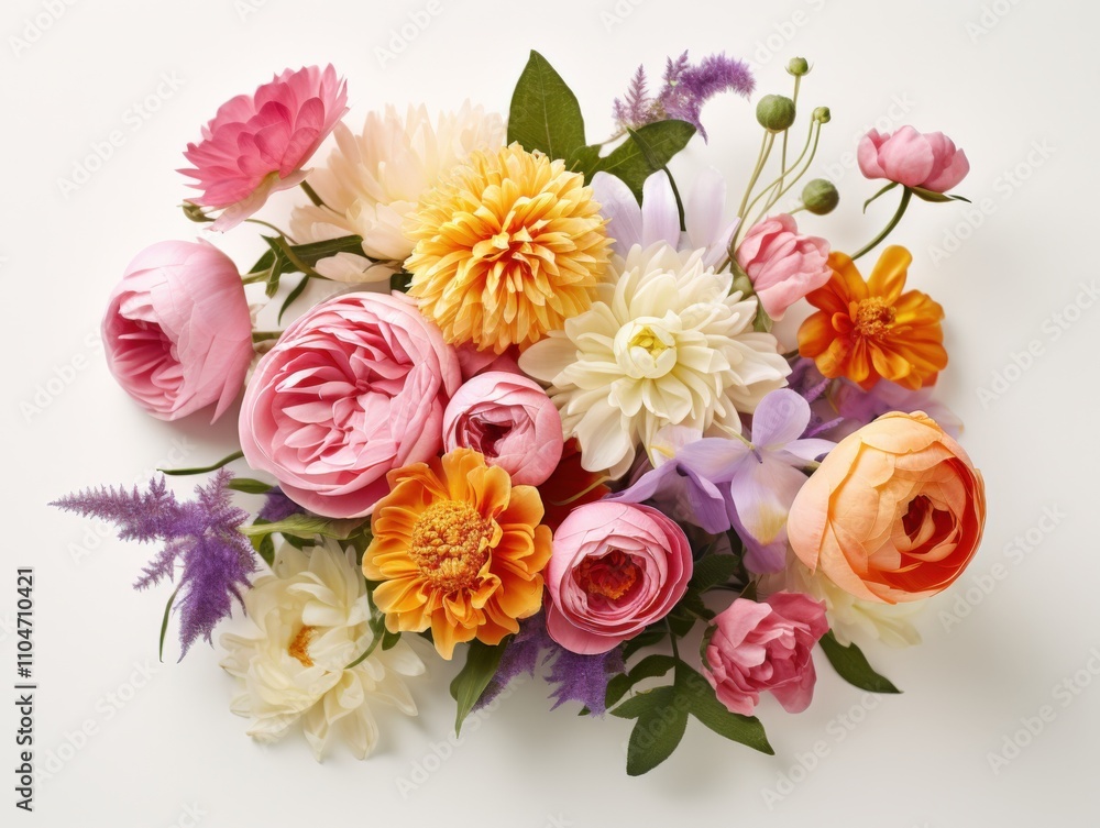 a vibrant bouquet of assorted flowers in various colors and shapes a vibrant bouquet of assorted flowers in various colors and shapes