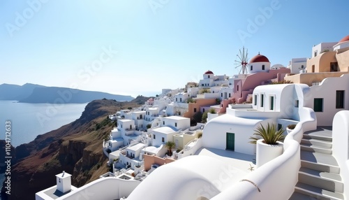  Escape to the idyllic charm of Santorinis cliffside villages photo