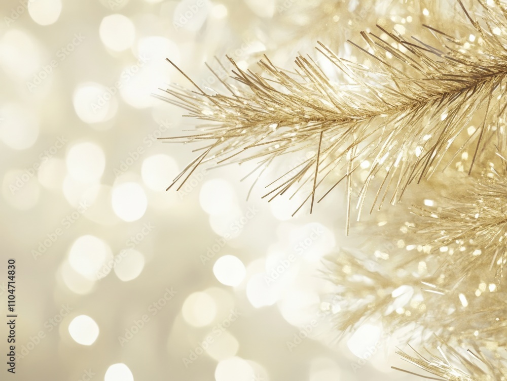 Obraz premium sparkling holiday decorations with a warm glow
