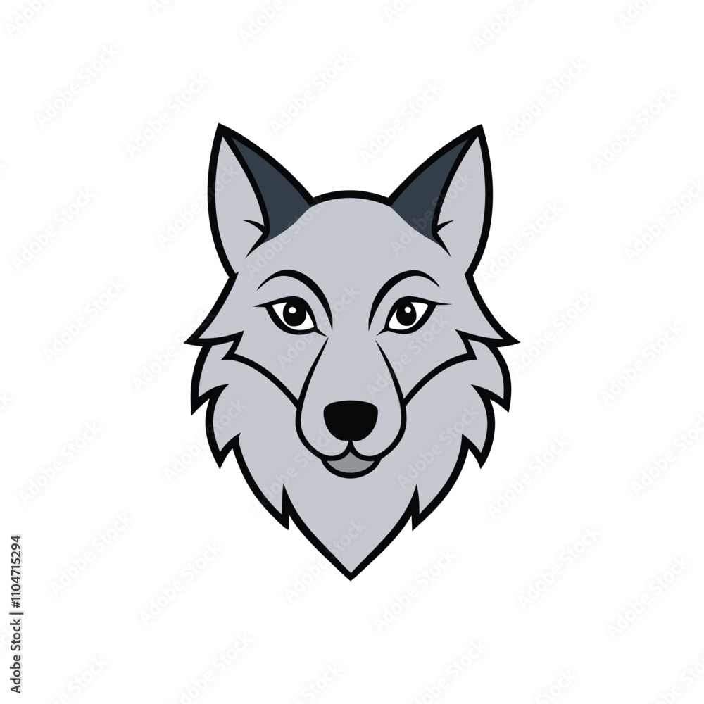 wolf head vector illustration wolf head vector illustration