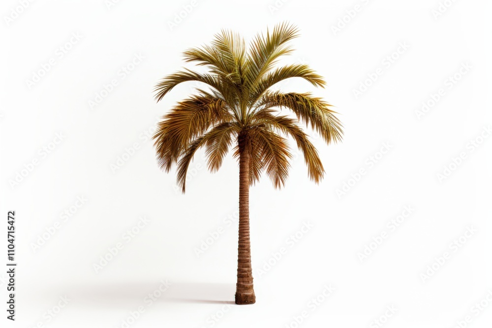 Obraz premium tropical palm tree isolated on white background