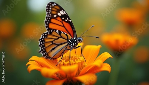  Butterflys delicate dance with natures vibrant bloom