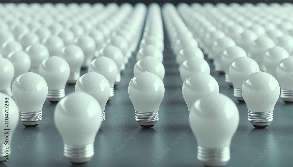 Edison bulb aesthetic. vast array of white light bulbs arranged in neat rows on dark surface creates striking visual effect. uniformity and simplicity evoke sense of modernity and efficiency Edison bulb aesthetic. vast array of white light bulbs arranged in neat rows on dark surface creates striking visual effect. uniformity and simplicity evoke sense of modernity and efficiency