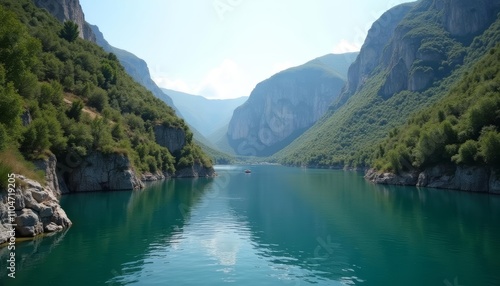  Tranquil mountain lake perfect for serene escapes photo