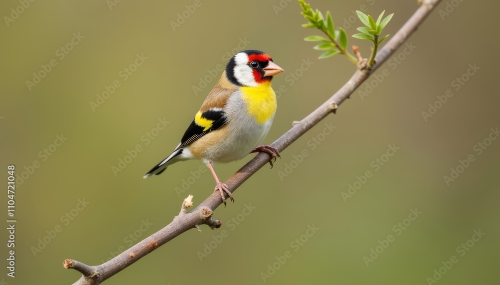 Bird of beauty perched on branch Bird of beauty perched on branch