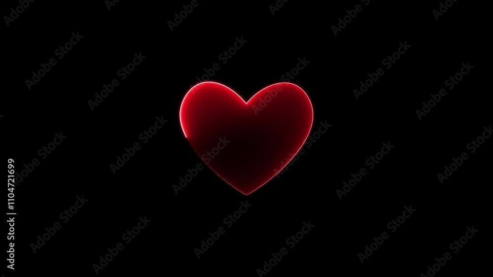red heart on black background red heart on black background