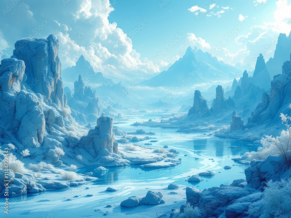 custom made wallpaper toronto digitalAzure AI dreamlands.  Discover captivating panoramas. #DigitalArt #AIphotography