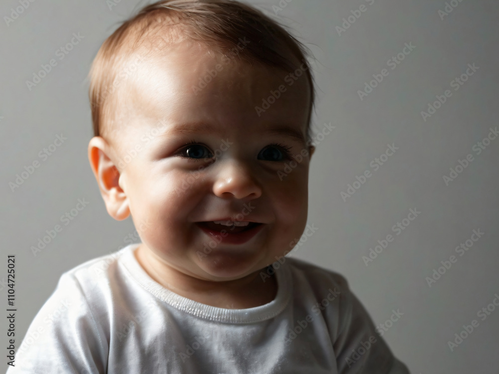 An infant’s smile, a picture of pure happiness. An infant’s smile, a picture of pure happiness.