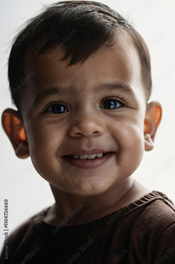 An infant’s smile, a picture of pure happiness. An infant’s smile, a picture of pure happiness.