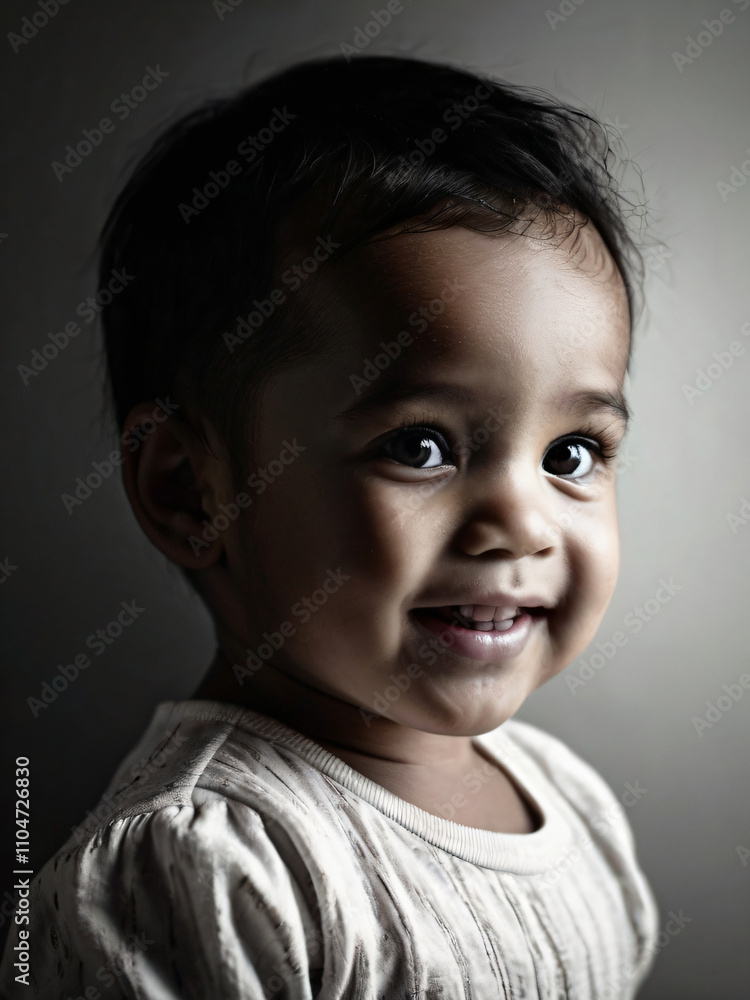 A baby capturing the essence of pure delight. A baby capturing the essence of pure delight.