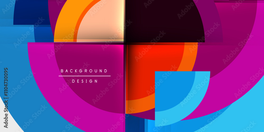 Circle and semi circle geometric background. Vector Illustration For Wallpaper, Banner, Background, Card, Book Illustration, landing page Circle and semi circle geometric background. Vector Illustration For Wallpaper, Banner, Background, Card, Book Illustration, landing page