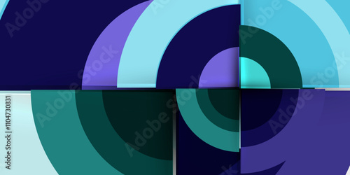 Target circle geometric abstract shapes. Vector Illustration For Wallpaper, Banner, Background, Card, Book Illustration, landing page