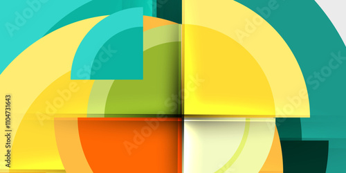 Target circle geometric abstract shapes. Vector Illustration For Wallpaper, Banner, Background, Card, Book Illustration, landing page