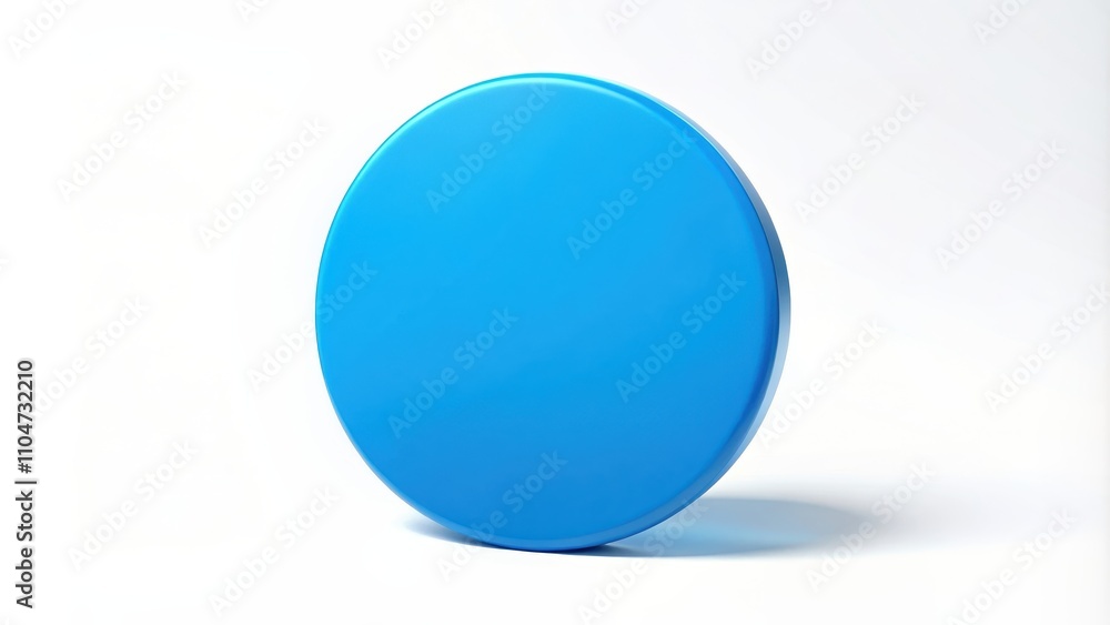 Blue circle product on white background, blue, circle, product, round, geometric, shape, design, minimalist, simple, isolated Blue circle product on white background, blue, circle, product, round, geometric, shape, design, minimalist, simple, isolated