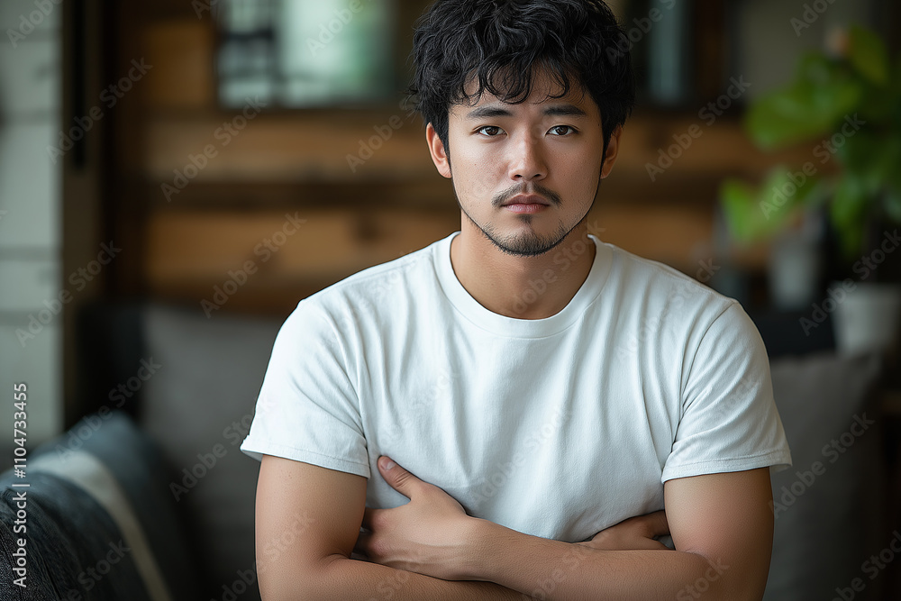お腹を気にする男性,メタボリックシンドローム,中年男性,おじさん お腹を気にする男性,メタボリックシンドローム,中年男性,おじさん