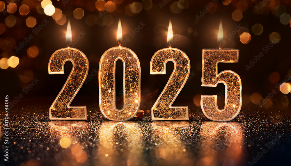 A picture of celebrating the 2025 number on a single color or neat background A picture of celebrating the 2025 number on a single color or neat background