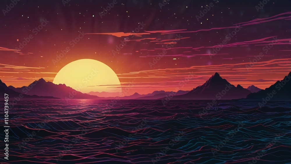 Fototapeta premium sunrise over the sea