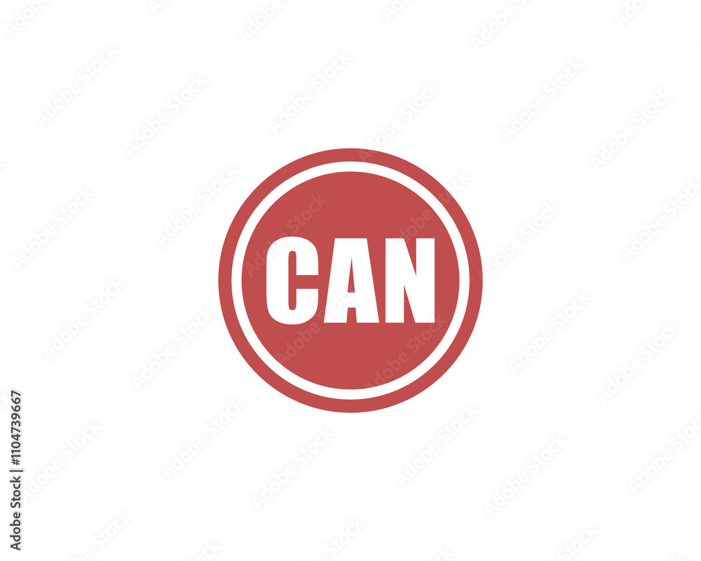CAN Logo design vector template. CAN CAN Logo design vector template. CAN