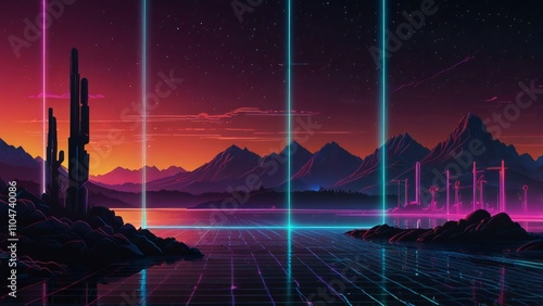 sunset in the mountains