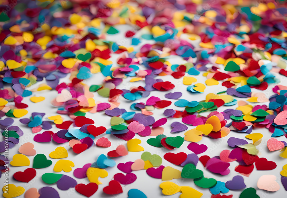 vibrant explosion of colorful confetti on a bright white background vibrant explosion of colorful confetti on a bright white background