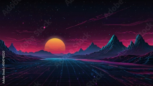 sunrise over the mountains