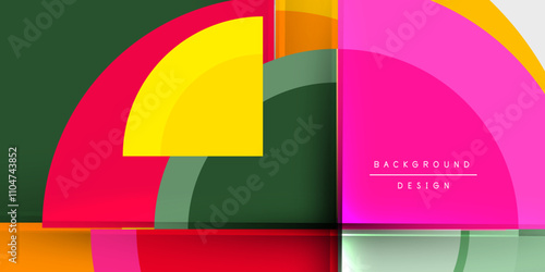 Target circle geometric abstract shapes. Vector Illustration For Wallpaper, Banner, Background, Card, Book Illustration, landing page