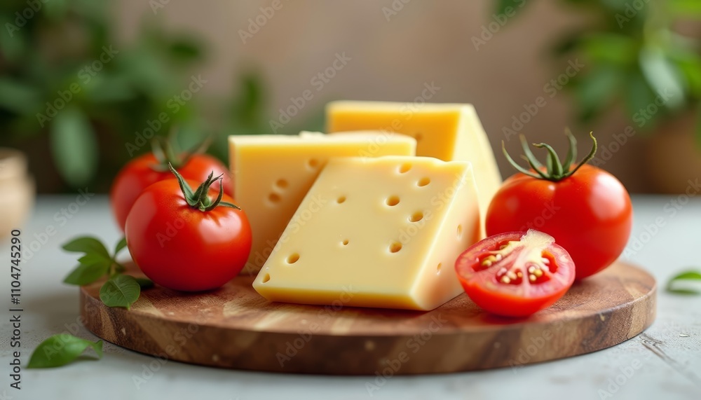 Fresh summer appetizer on a wooden board Fresh summer appetizer on a wooden board