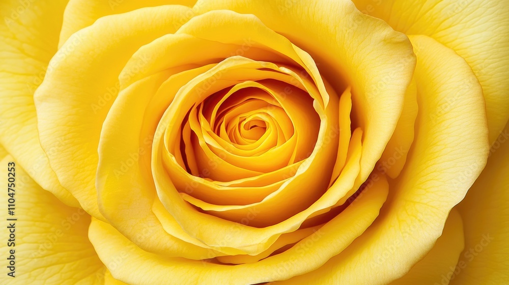 Bright Yellow Rose Bloom with Petals in Full Detail and Clarity Bright Yellow Rose Bloom with Petals in Full Detail and Clarity