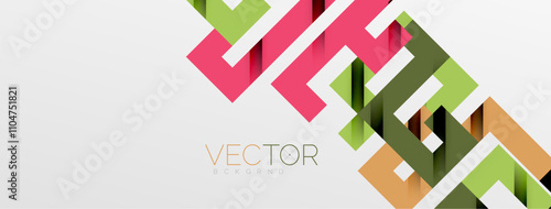 Color bend lines with shadow texture effect. Vector Illustration For Wallpaper, Banner, Background, Card, Book Illustration, landing page