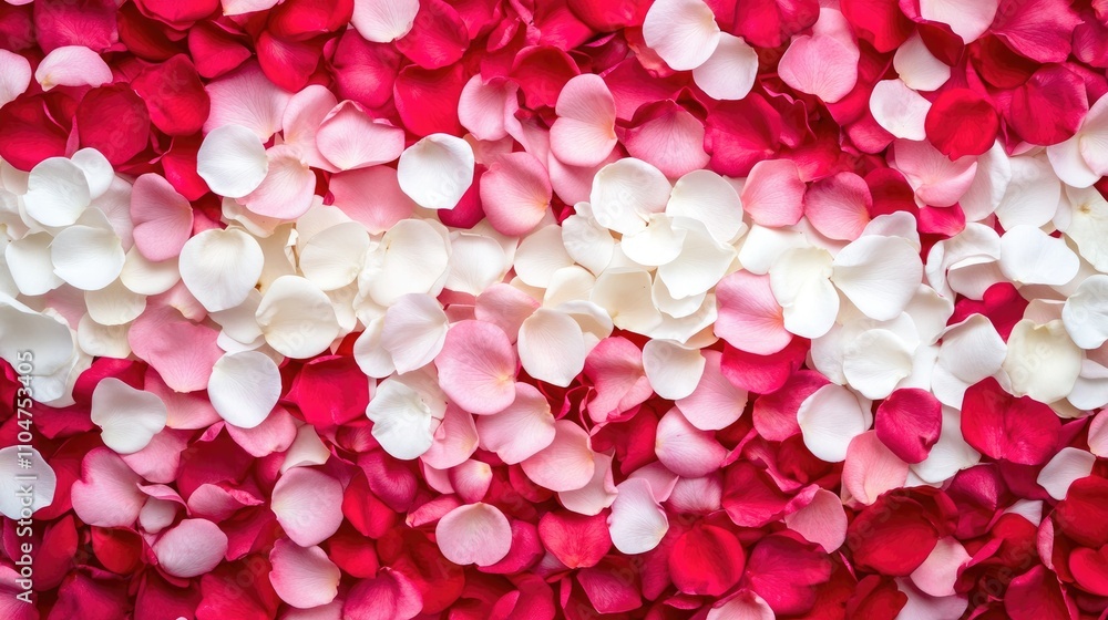 Colorful Petals Background with Shades of Pink and White Flowers Colorful Petals Background with Shades of Pink and White Flowers