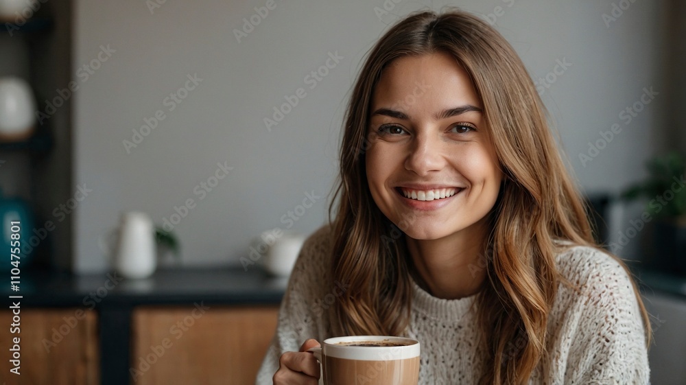 Original name(s): smile_young_woman_holding_cup_of_cofee Original name(s): smile_young_woman_holding_cup_of_cofee