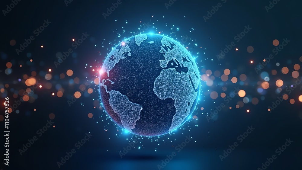 earth globe with space for text earth globe with space for text