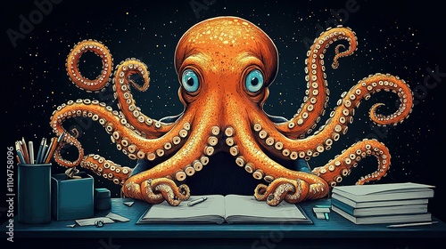 Wallpaper Mural The Organized Octopus: Balancing Tasks and Responsibilities with Ease Torontodigital.ca