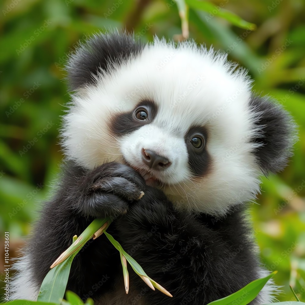 Fototapeta premium close up of a panda
