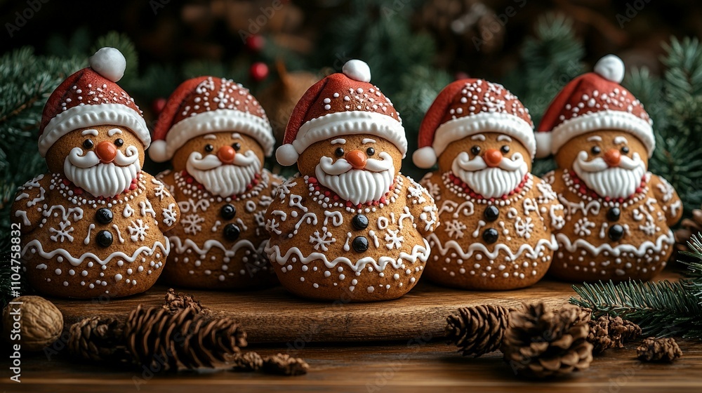 Festive Gingerbread Santa Claus Figures: A Delightful Holiday Treat Festive Gingerbread Santa Claus Figures: A Delightful Holiday Treat