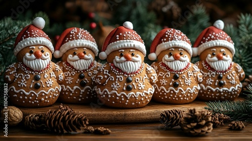 Festive Gingerbread Santa Claus Figures: A Delightful Holiday Treat