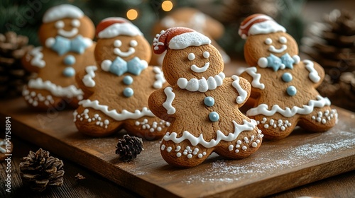 Festive Gingerbread Santa Claus Figures: A Delightful Holiday Treat