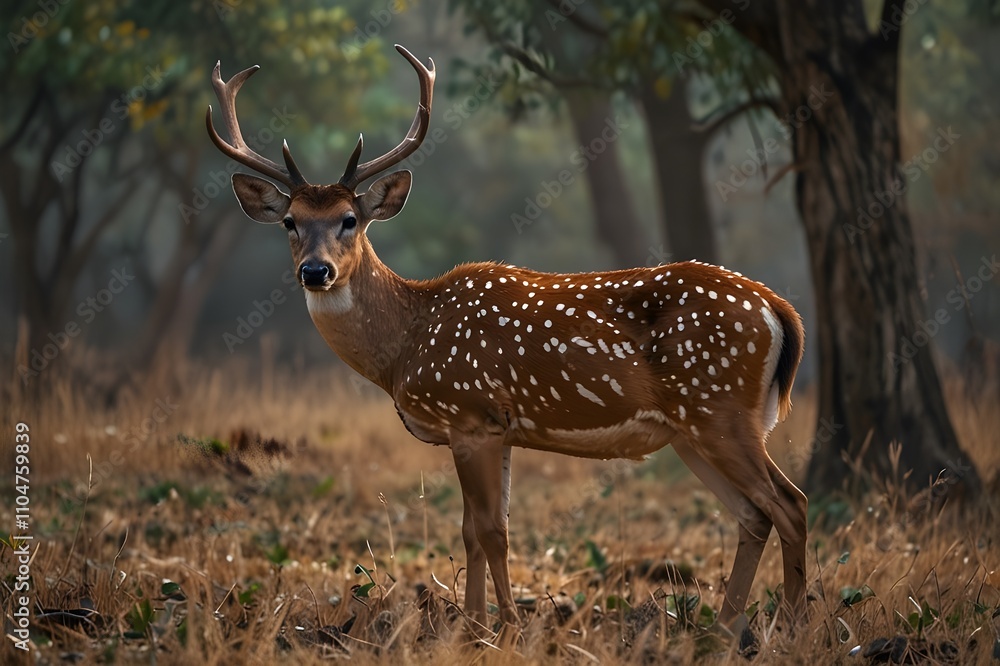 Fototapeta premium Chital spotted deer