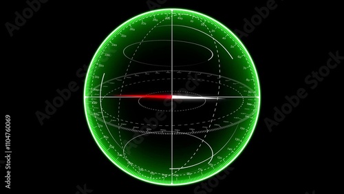 Wallpaper Mural Abstract radar with targets, Digital realistic radar screen, Technology background, Vector illustration Modern ship radar digital screen above  abstract background Torontodigital.ca