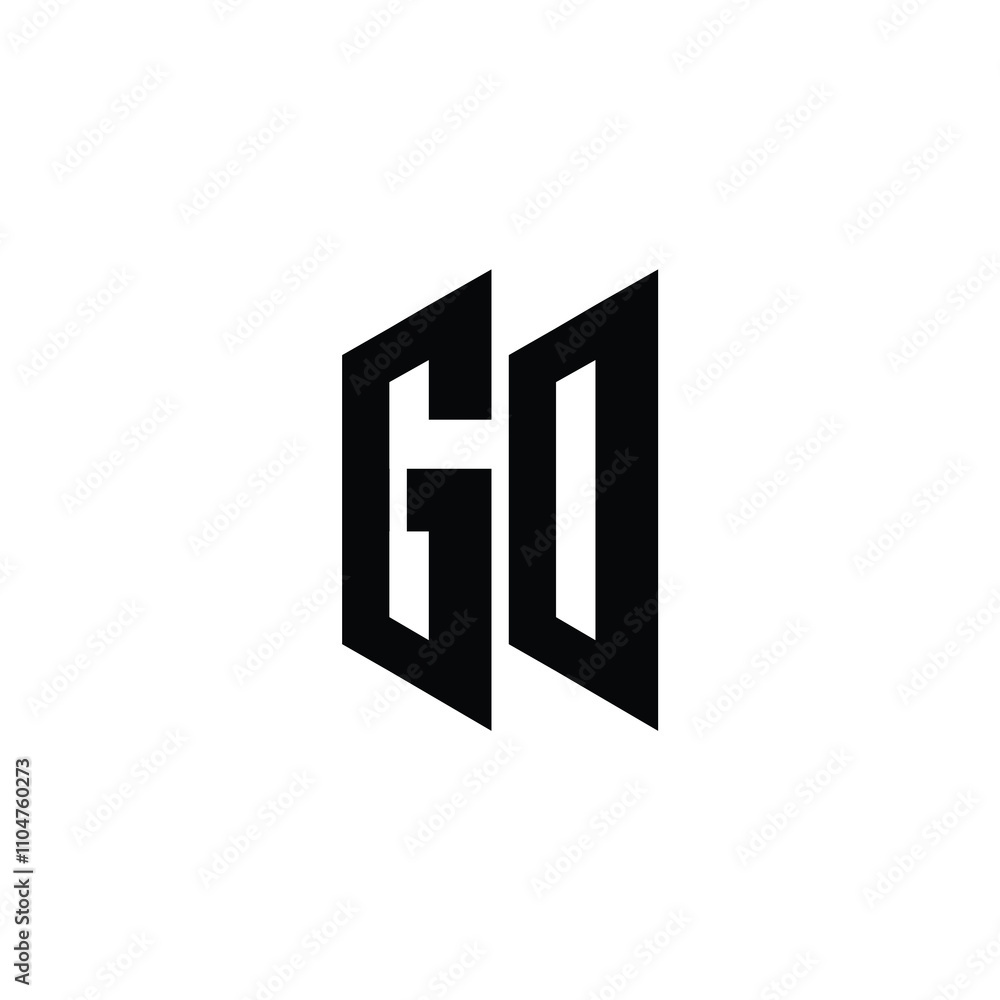 GO monogram logo design letter text name symbol monochrome logotype alphabet character simple logo GO monogram logo design letter text name symbol monochrome logotype alphabet character simple logo