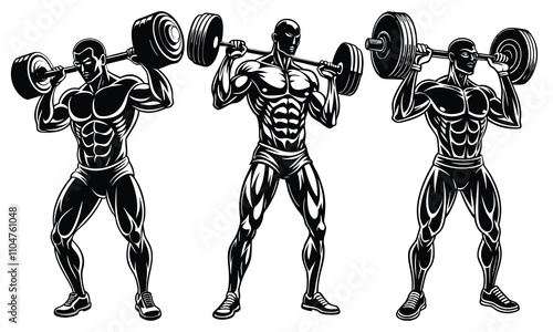Weight Lifting Man Weightlifting Silhouette
