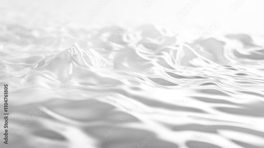Fototapeta premium Abstract white wave texture background.