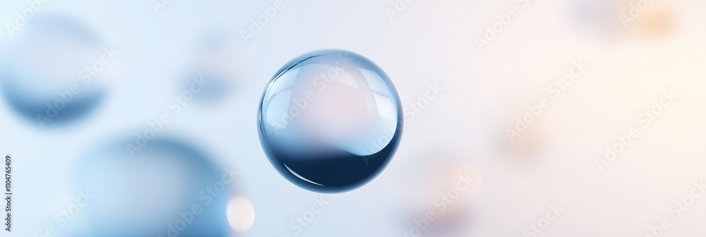 Close-up of a reflective water droplet Close-up of a reflective water droplet