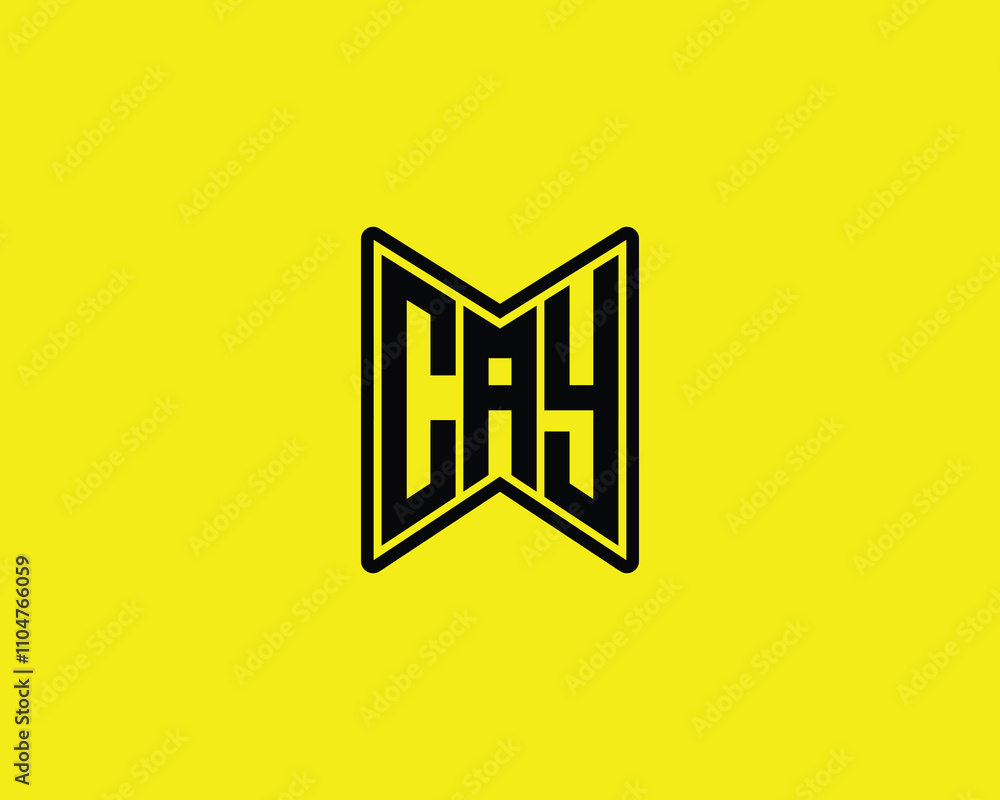 CAY logo design vector template. CAY CAY logo design vector template. CAY